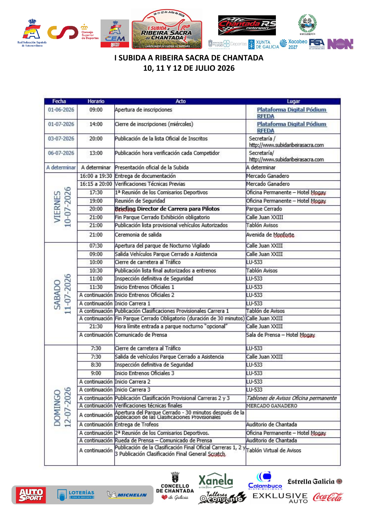 Programa Horario